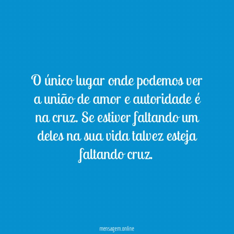 O único lugar onde podemos ver a união