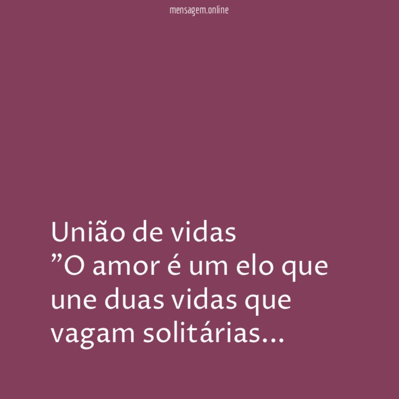 União de vidas