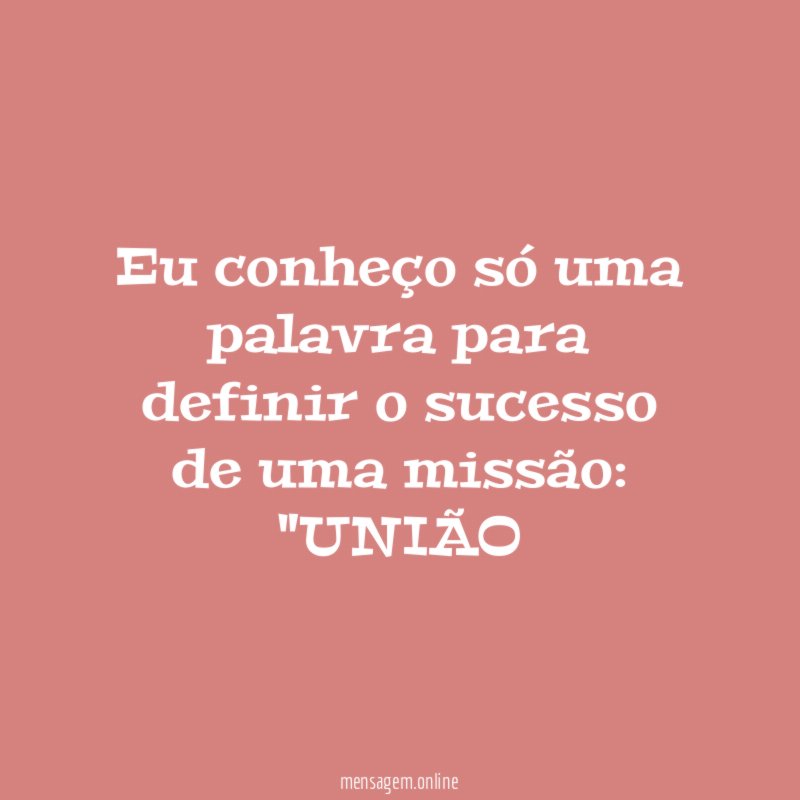 Eu conheço só uma palavra para definir