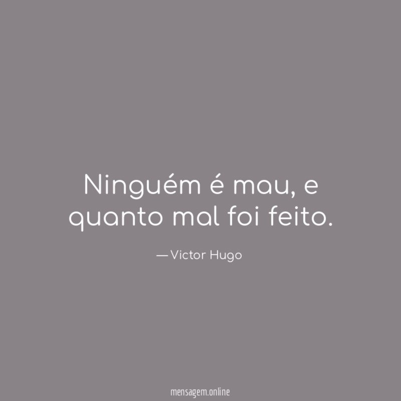 Ninguém é mau