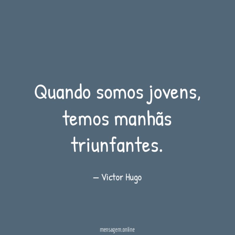 Quando somos jovens