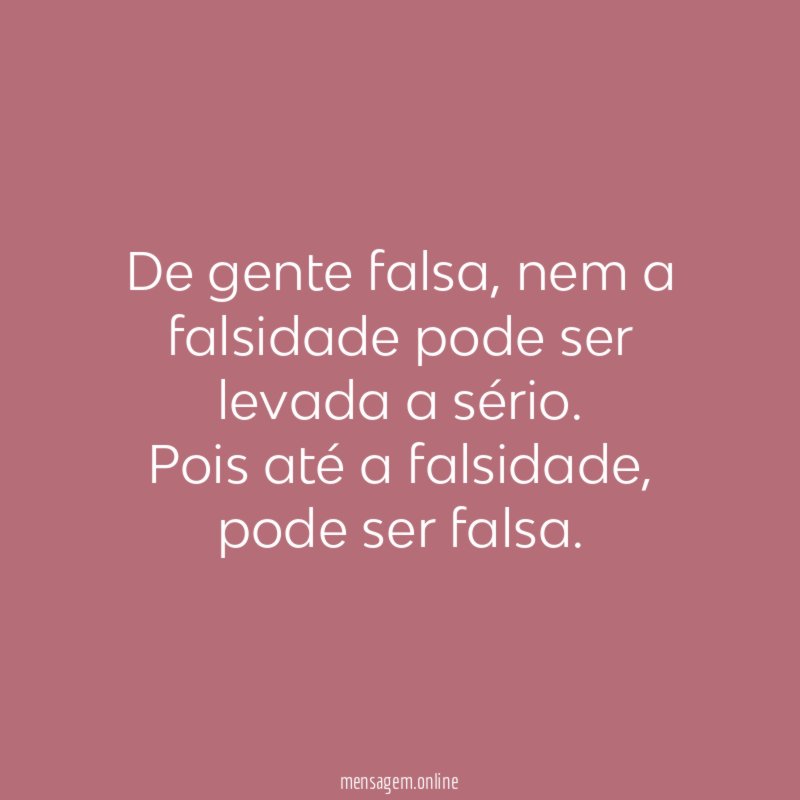 De gente falsa