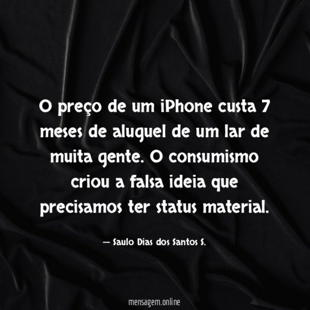 O preço de um iPhone custa 7 meses