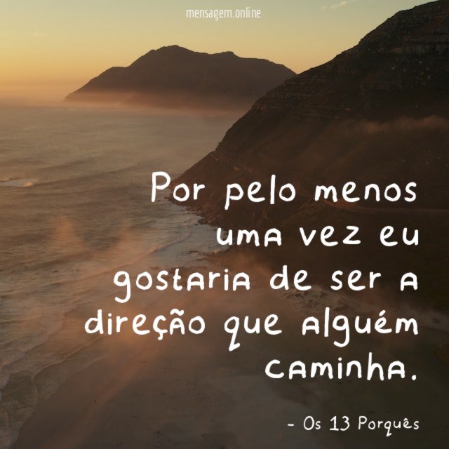 Por pelo menos uma vez eu gostaria de