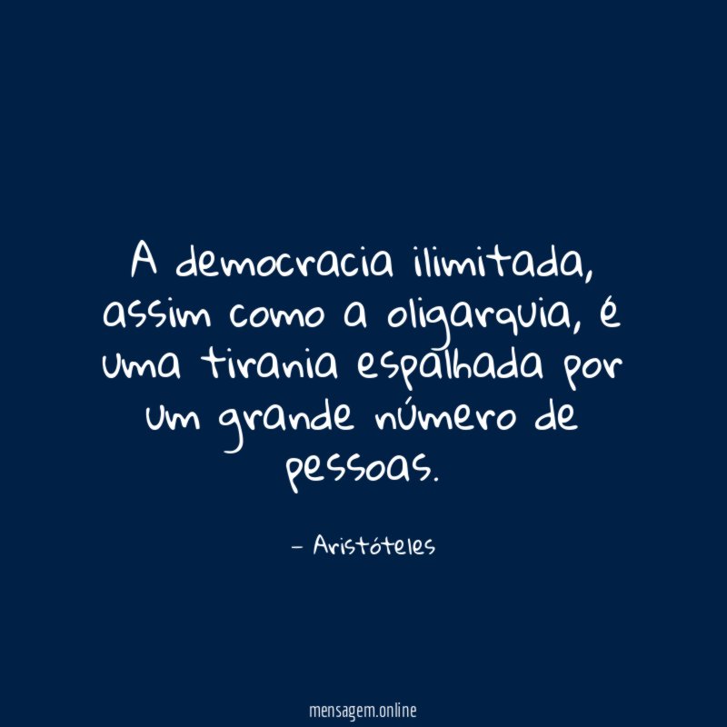 A democracia ilimitada