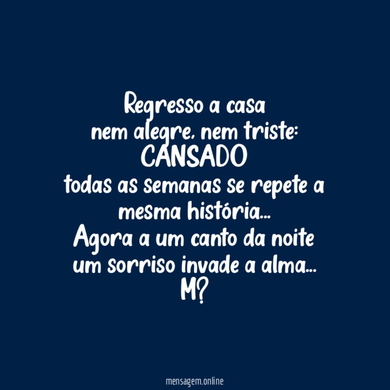 Regresso a casa nem alegre