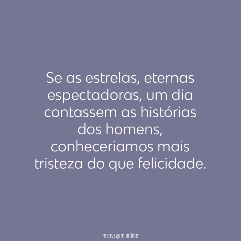 Se as estrelas