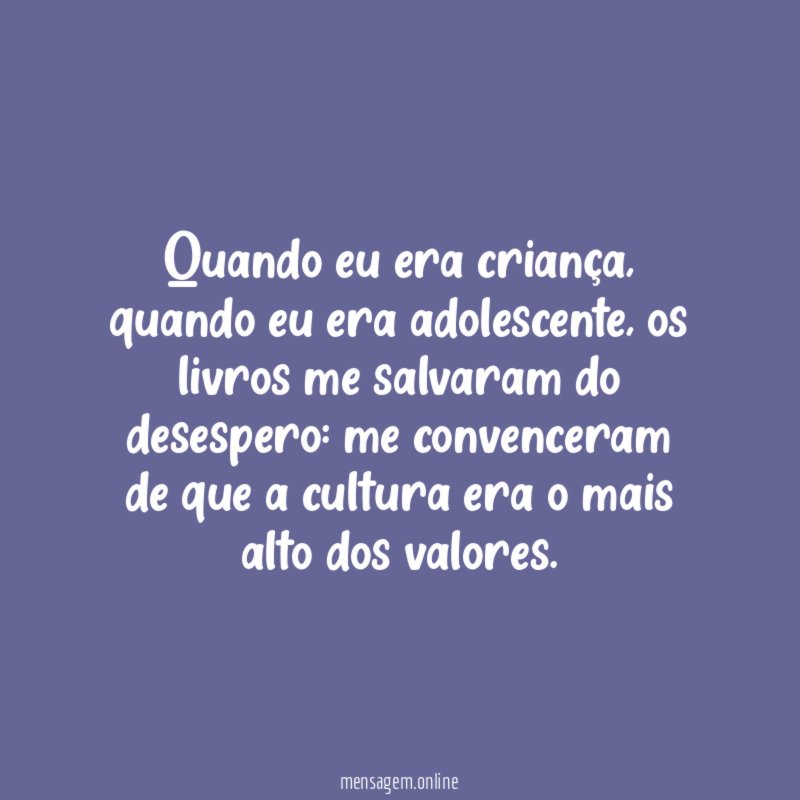 Quando eu era criança