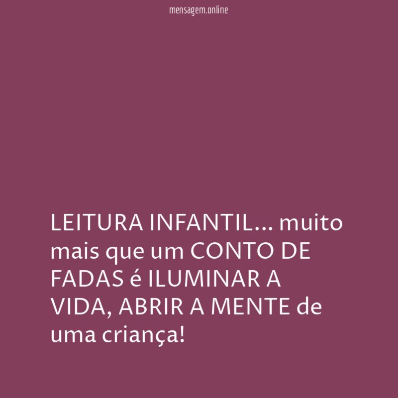 LEITURA INFANTIL