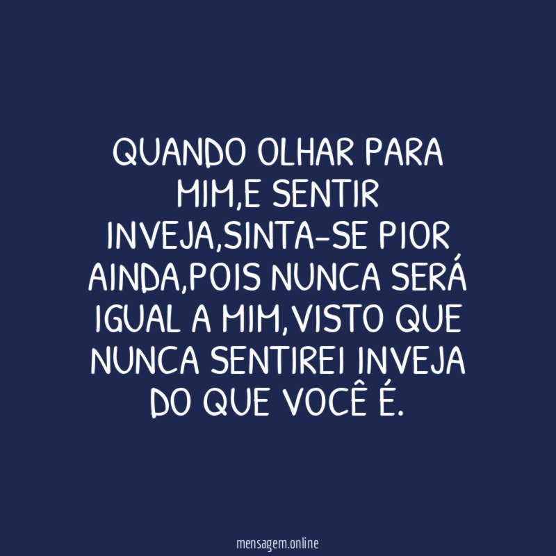 Quando olhar para mim