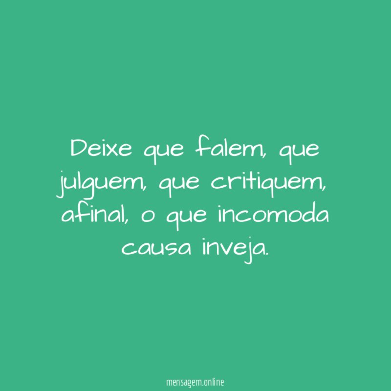 Deixe que falem
