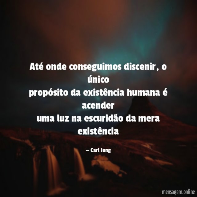Até onde conseguimos discenir