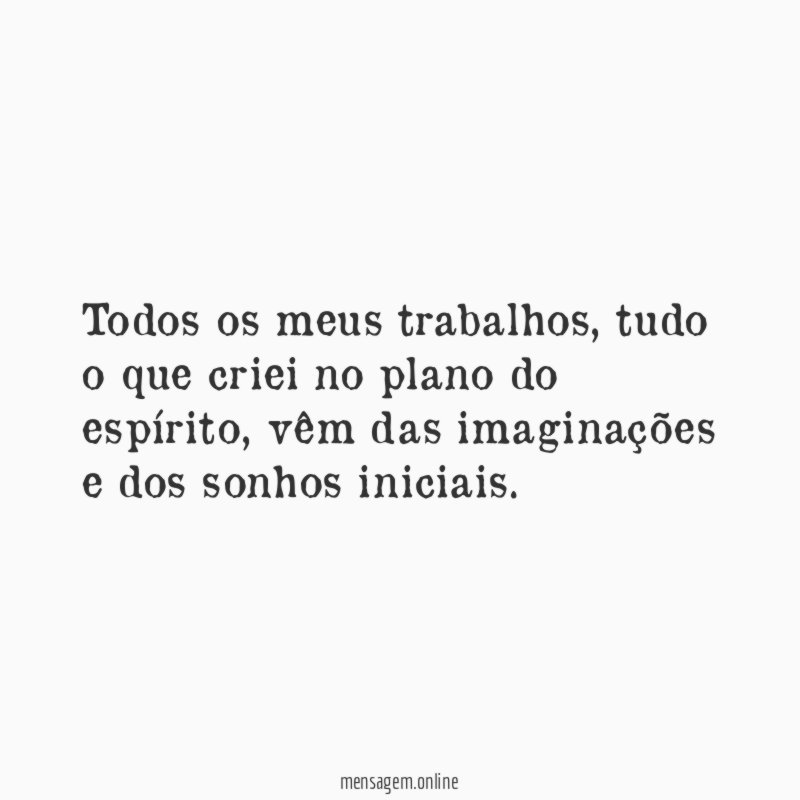 Todos os meus trabalhos