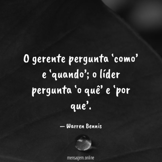 O gerente pergunta ‘como’ e ‘quando’