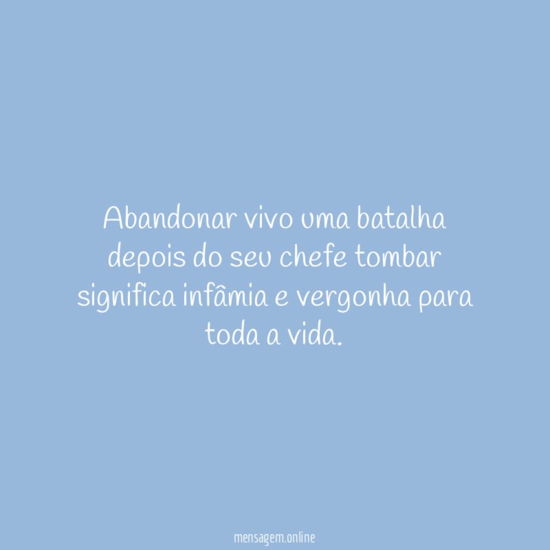 Abandonar vivo uma batalha depois do seu chefe