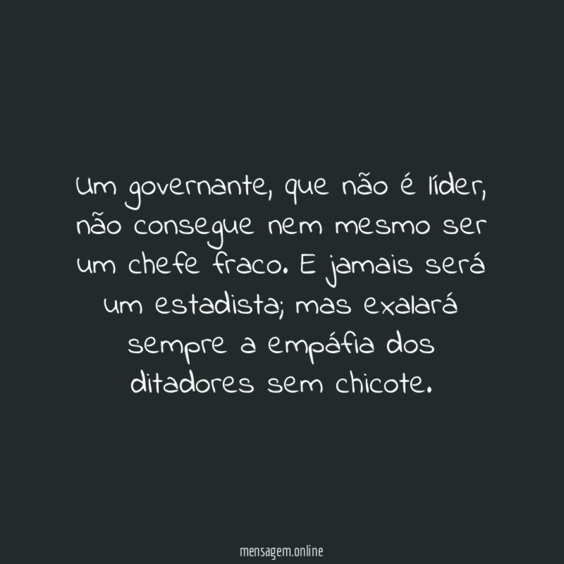 Um governante
