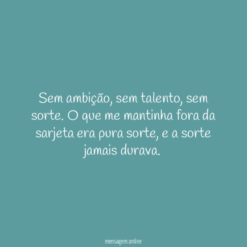 Sem ambição