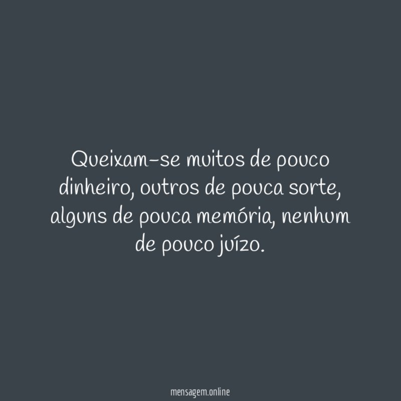 Queixam-se muitos de pouco dinheiro