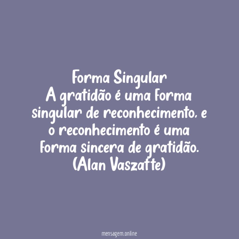 Forma Singular