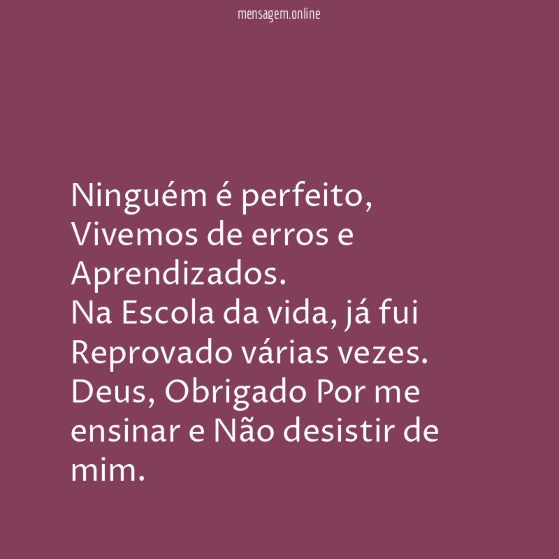 Ninguém é perfeito