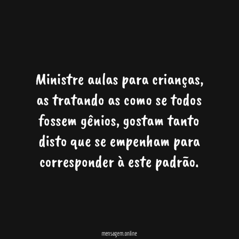 Ministre aulas para crianças
