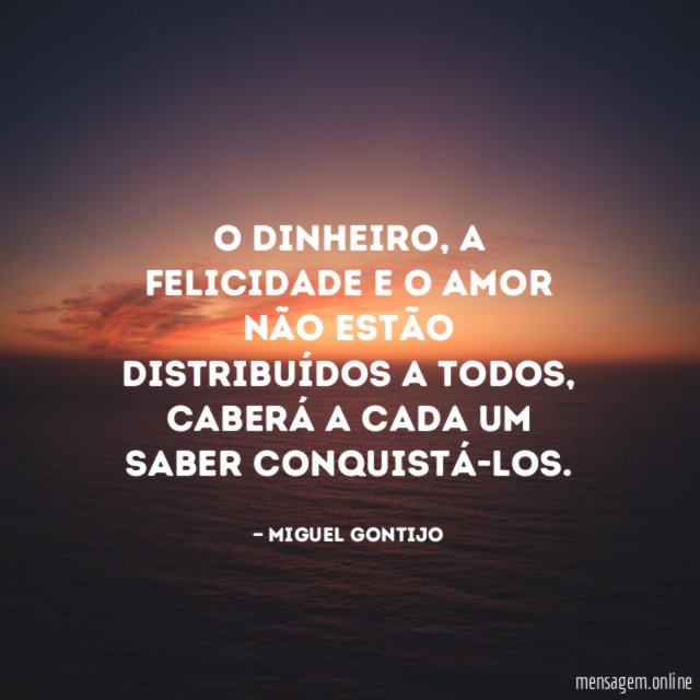 O dinheiro
