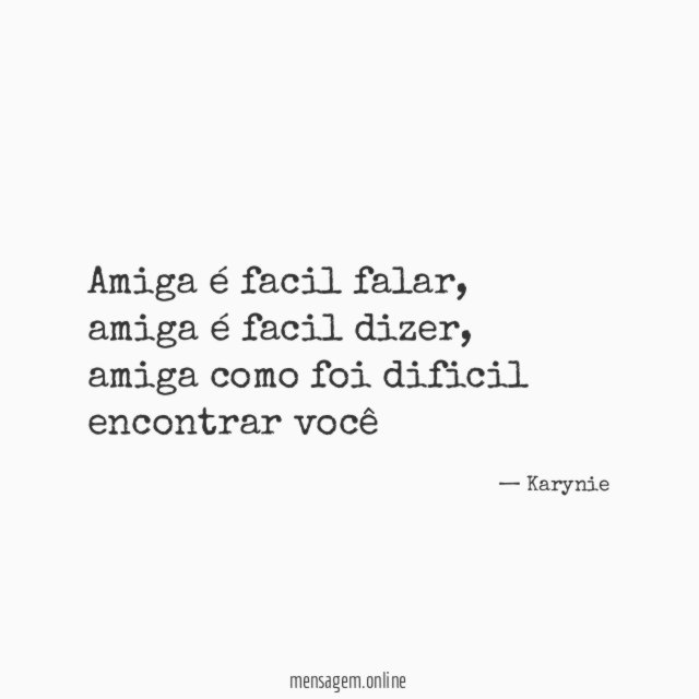 amiga é facil falar