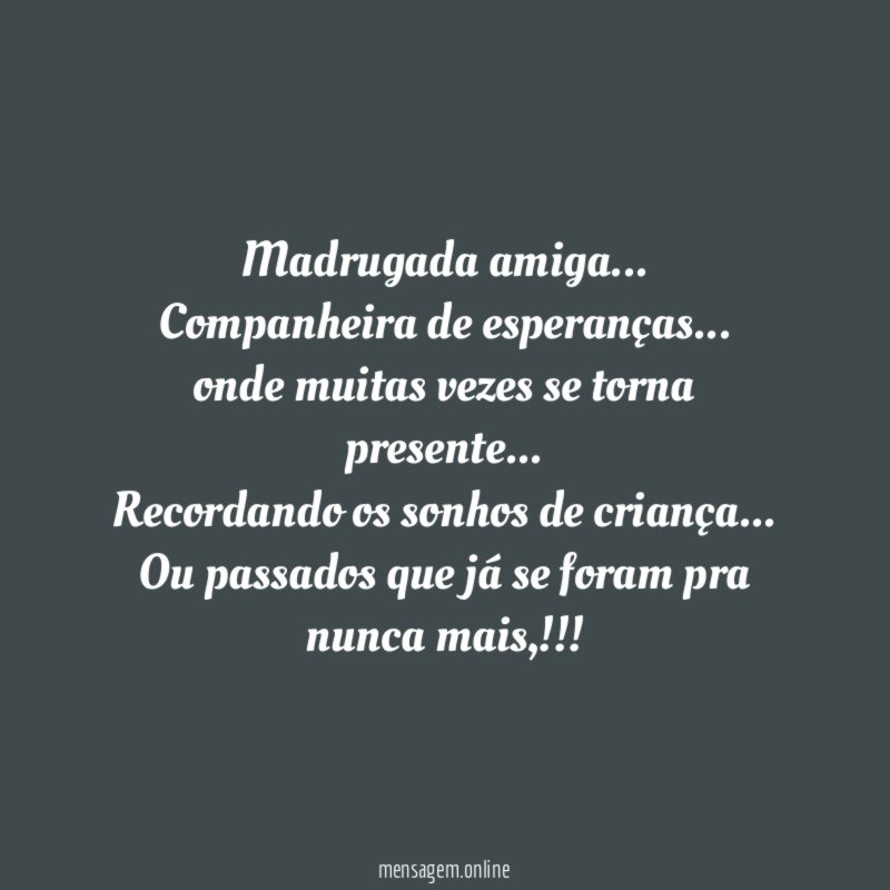 Madrugada amiga