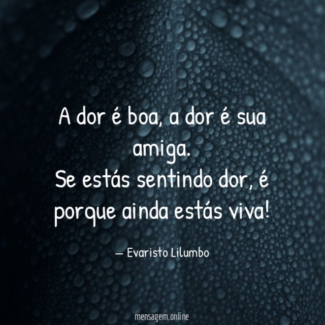 A dor é boa