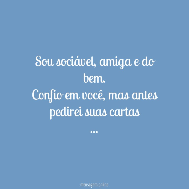 Sou sociável