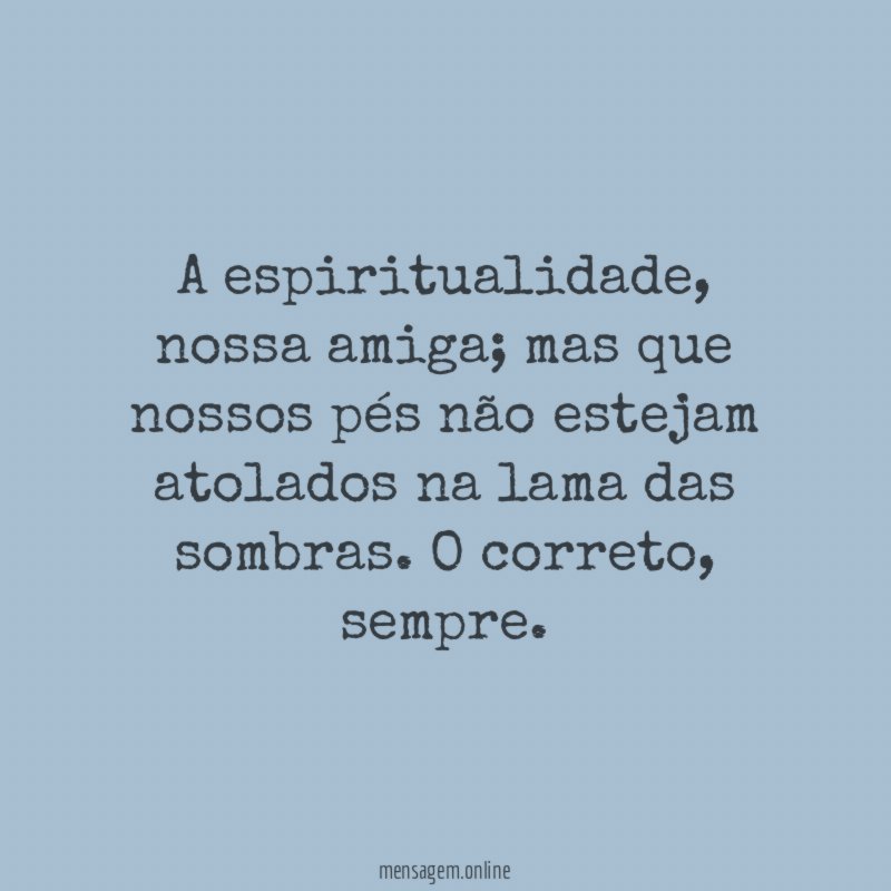 A espiritualidade
