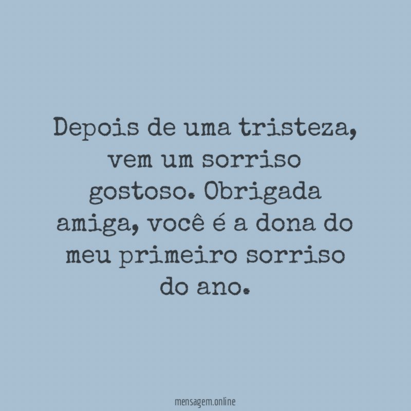 Depois de uma tristeza