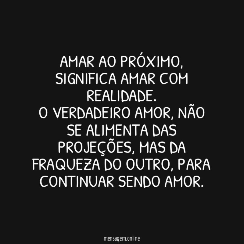 Amar ao próximo