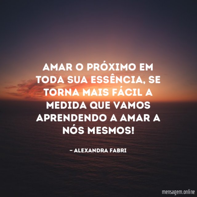 Amar o próximo em toda sua essência