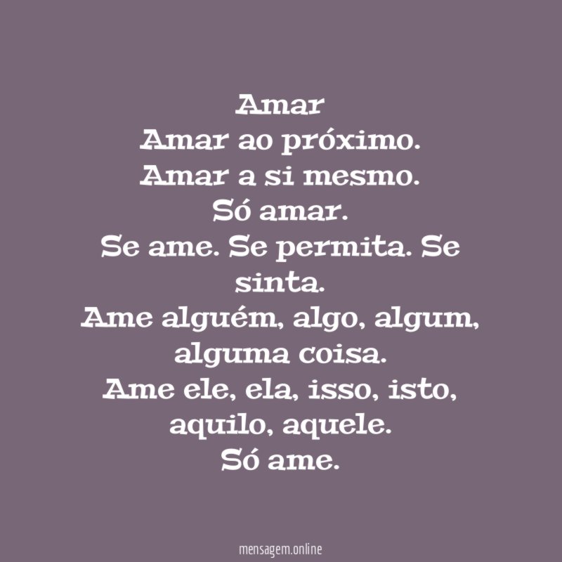 Amar Amar ao próximo