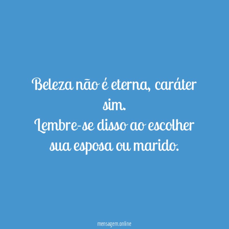 Beleza não é eterna