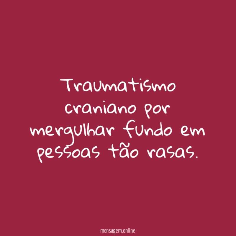 Traumatismo craniano por mergulhar fundo em pessoas tão rasas