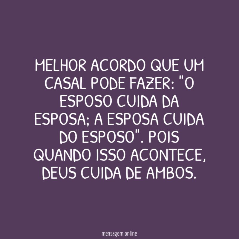 Melhor acordo que um casal pode fazer