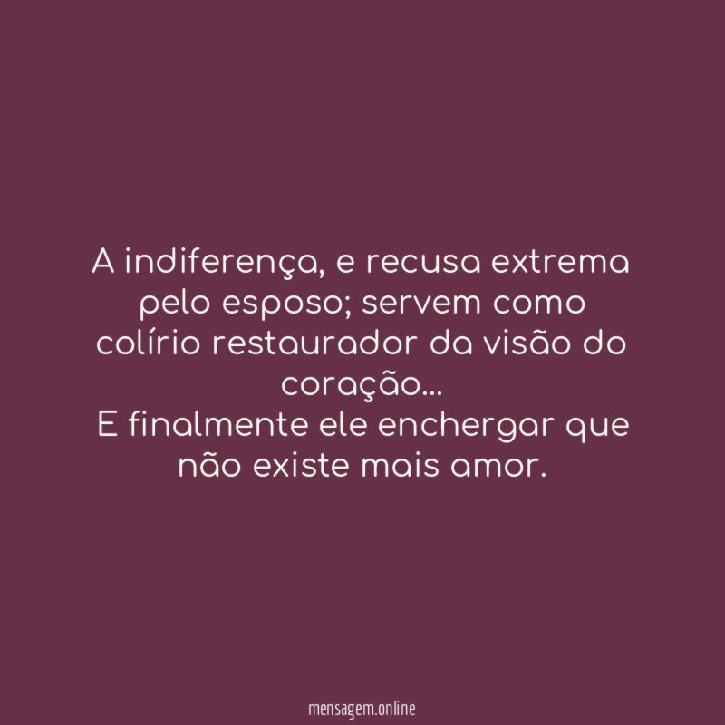 A indiferença
