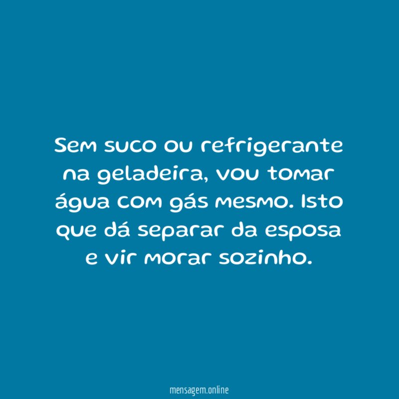 Sem suco ou refrigerante na geladeira