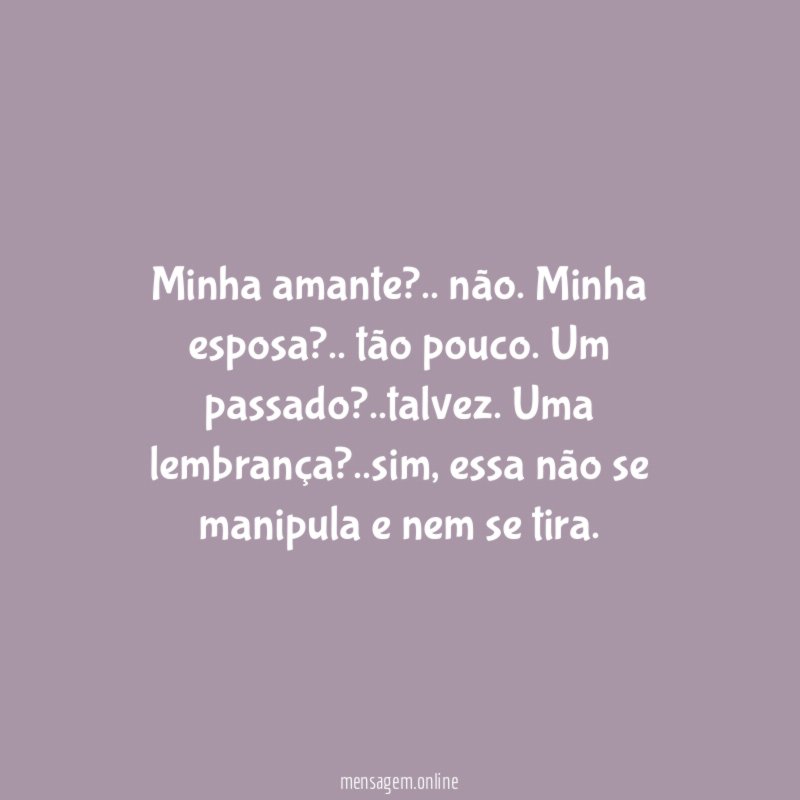 Minha amante