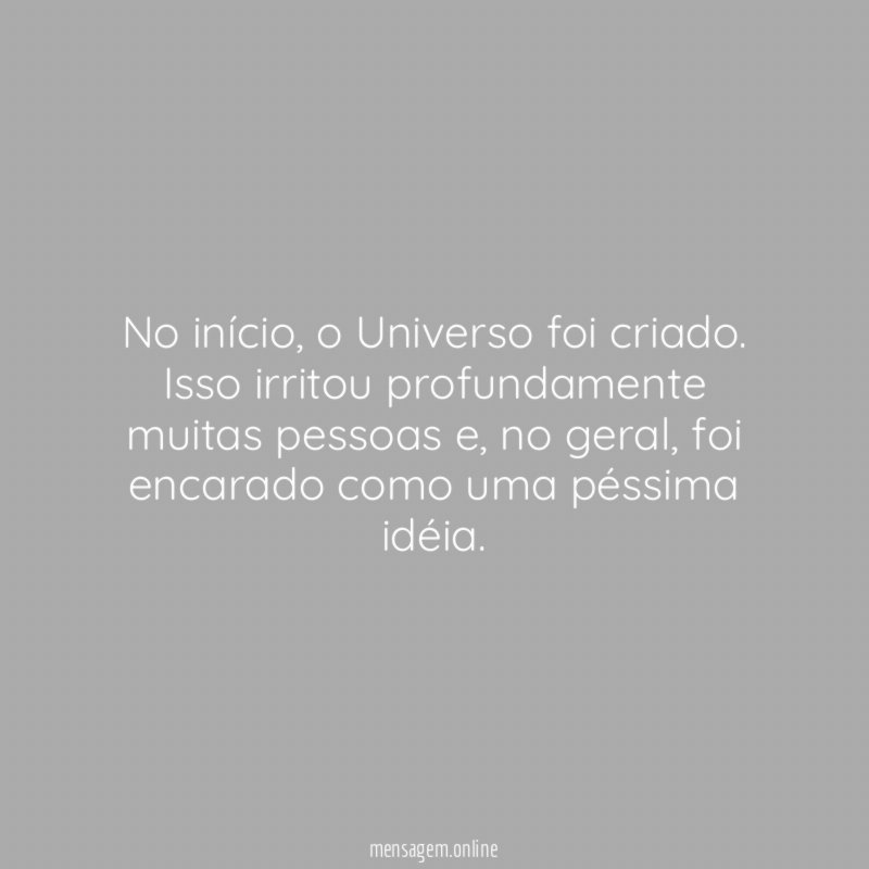 No início