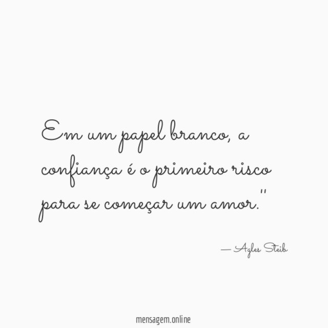 Em um papel branco
