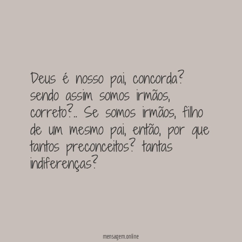 Deus é nosso pai