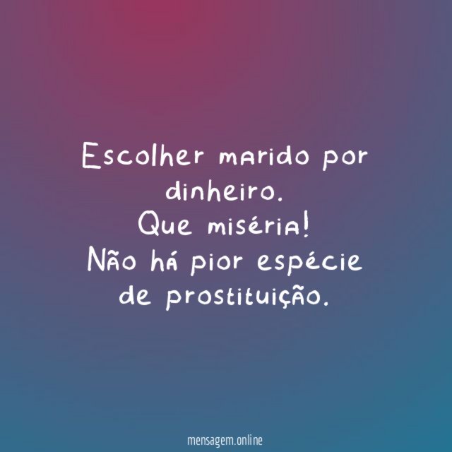 Escolher marido por dinheiro