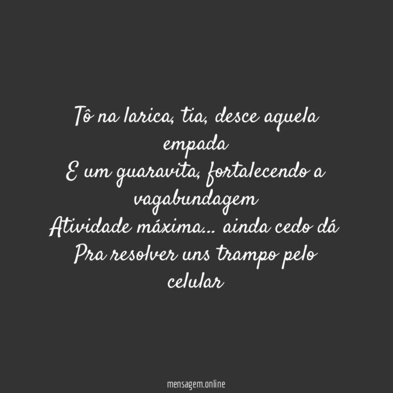 Tô na larica