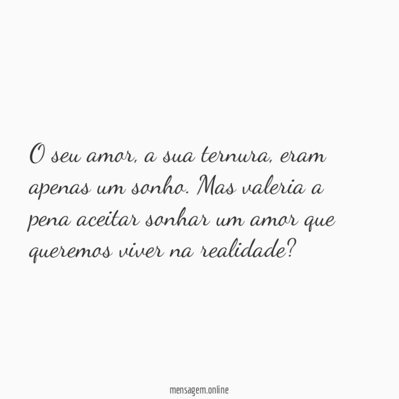 O seu amor