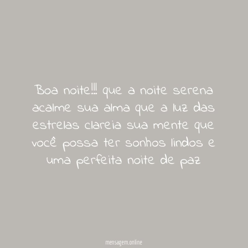 Boa noite