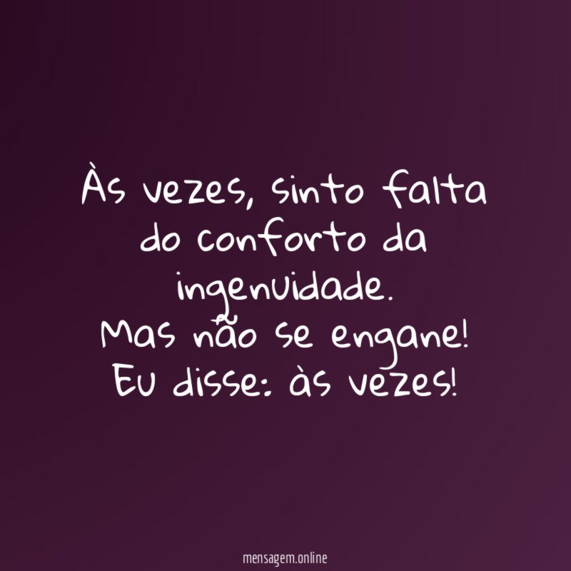 Às vezes