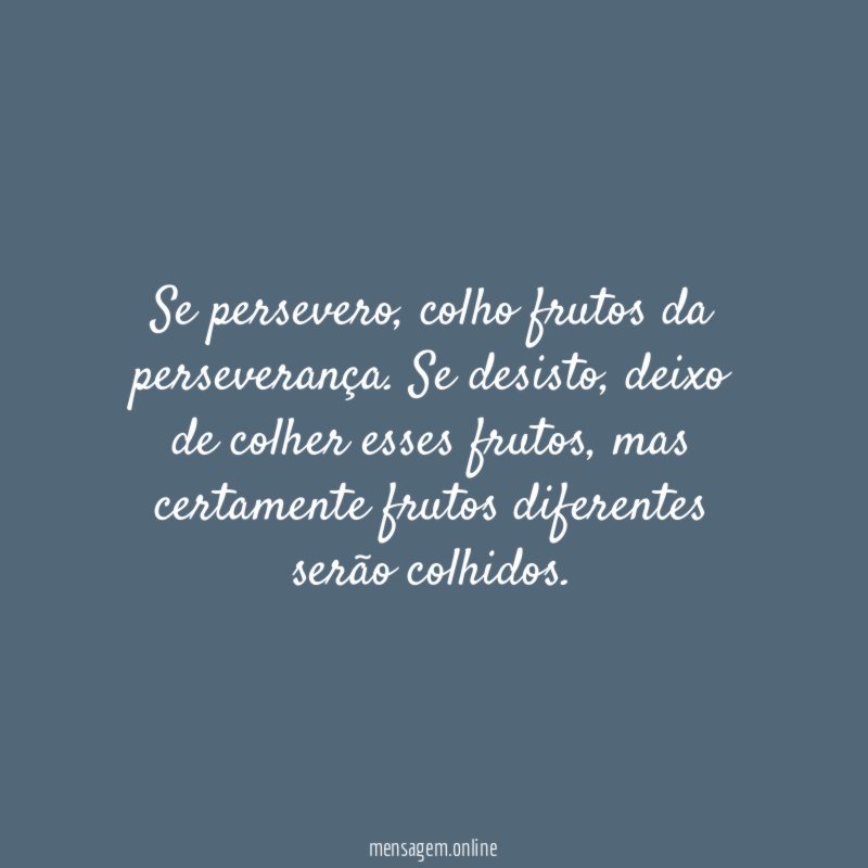 Se persevero